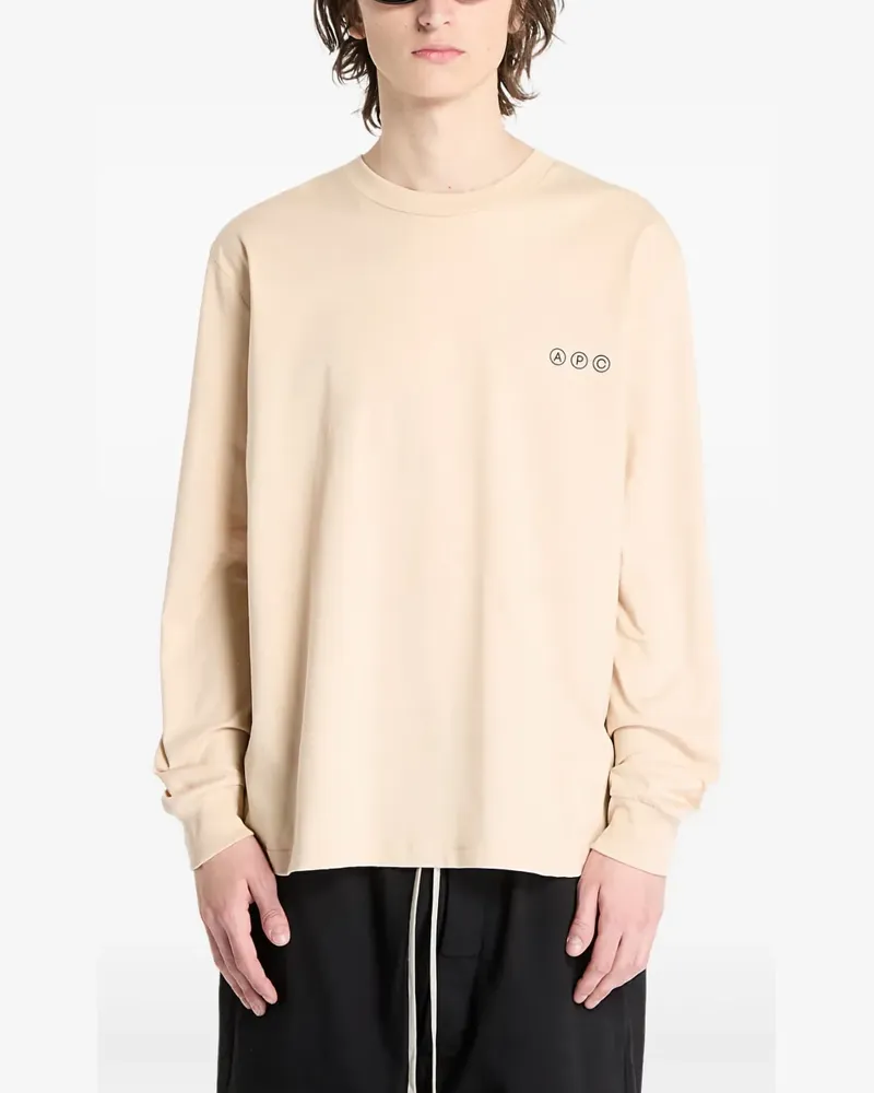 A.P.C. Klassisches T-Shirt - Nude Nude