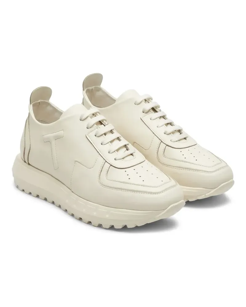 Tombolini logo-patch leather sneakers - Weiß Weiß