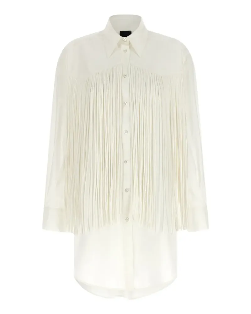 Pinko fringed buttoned mini dress - Nude Nude