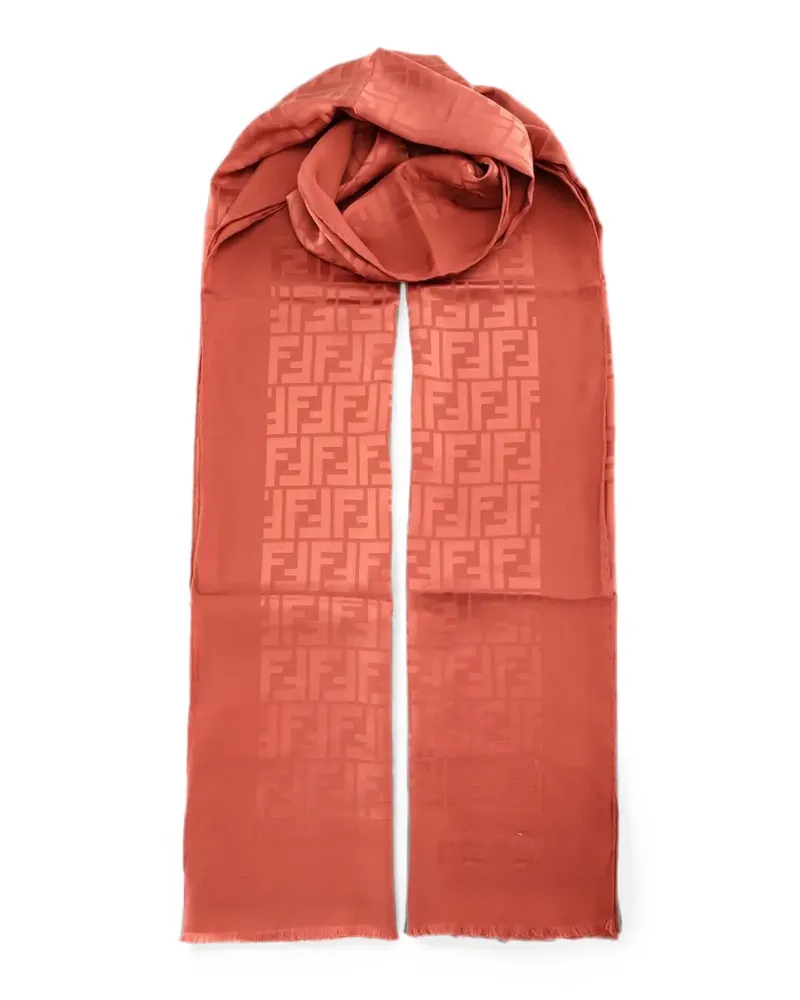 Fendi frayed scarf - Rot Rot