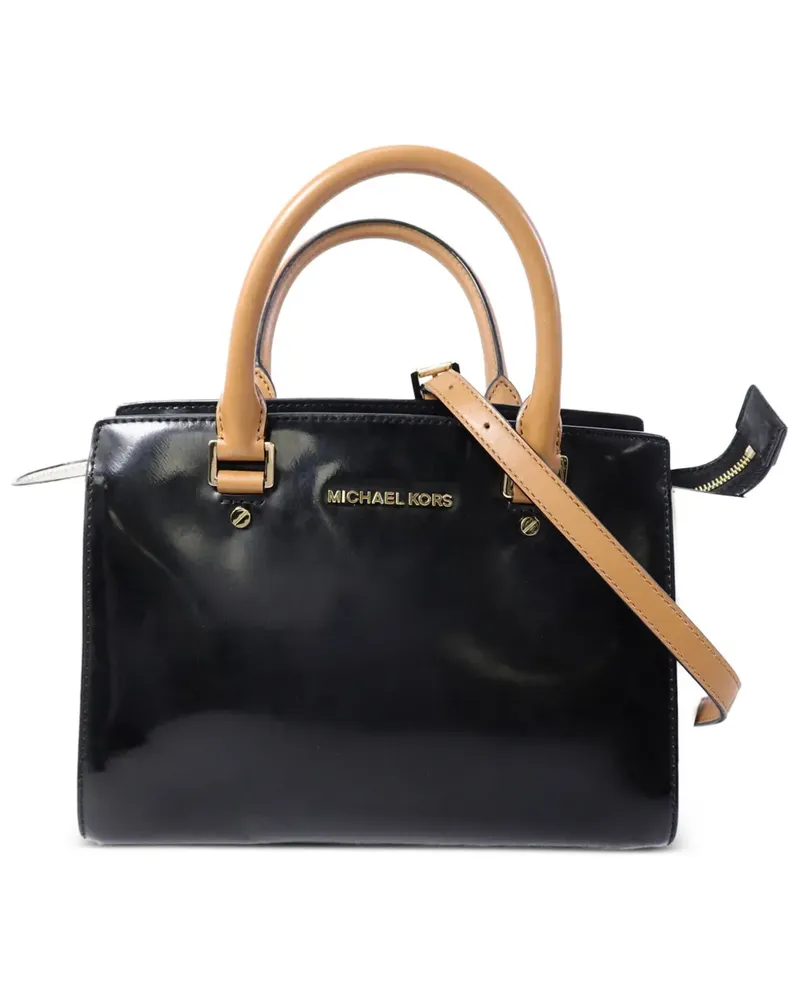 Michael Kors Schultertasche aus Leder - Schwarz Schwarz