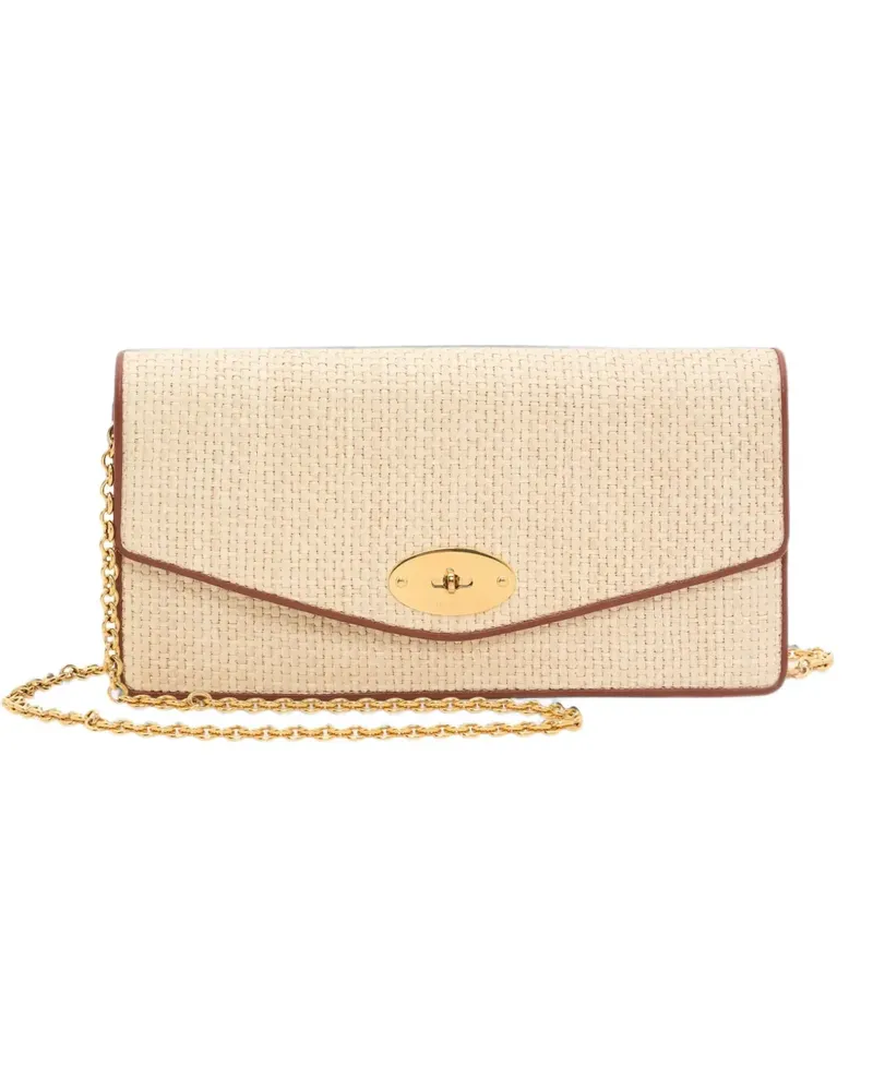 Mulberry Postman's Lock woven clutch bag - Nude Nude