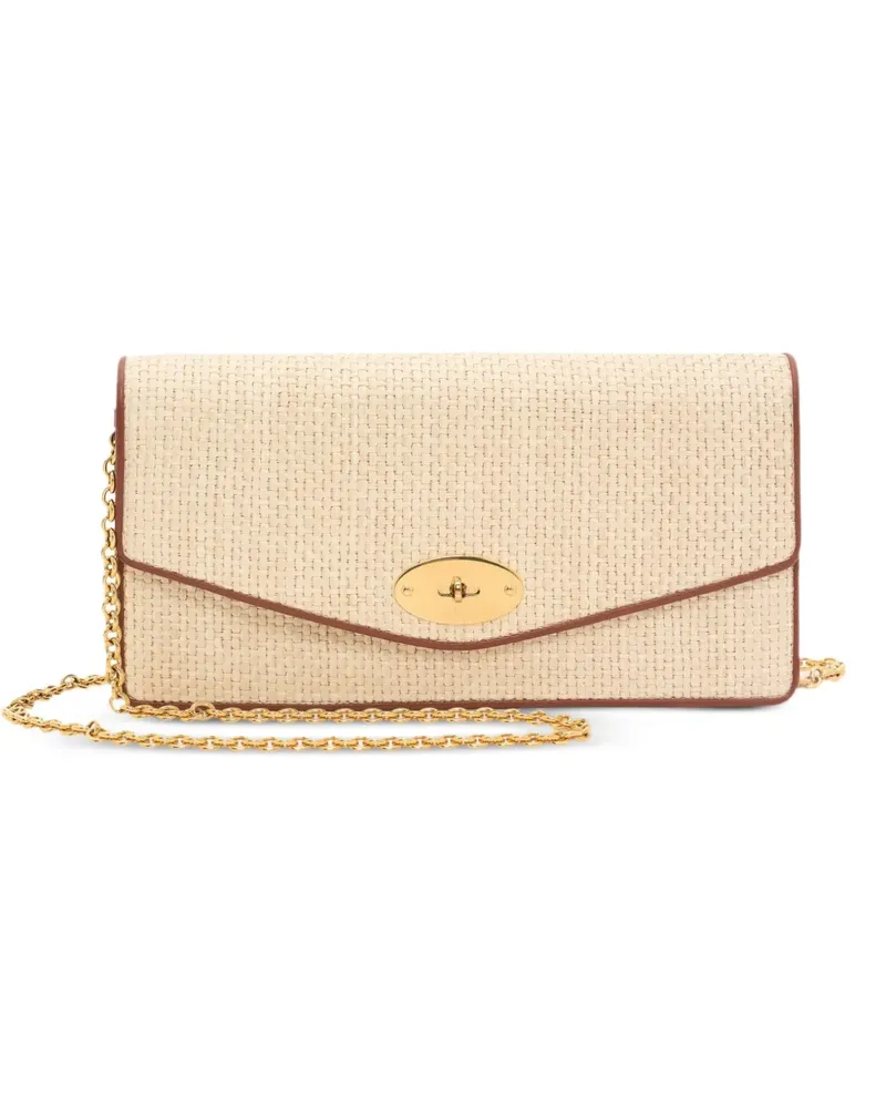 Mulberry Gewebte Postman's Lock Clutch - Nude Nude