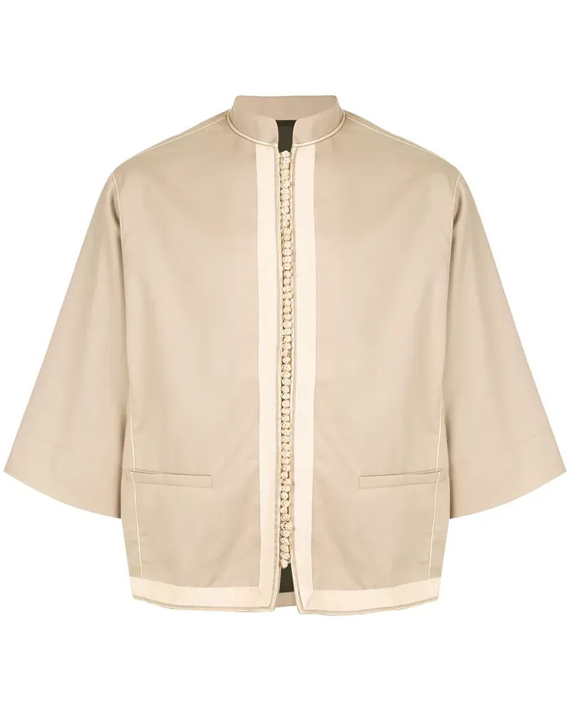Haider Ackermann Hemd im chinesischem Stil - Braun Braun