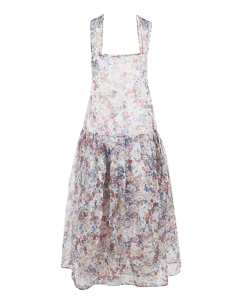 KHAITE Amello Kleid mit Blumen-Print - Nude Nude