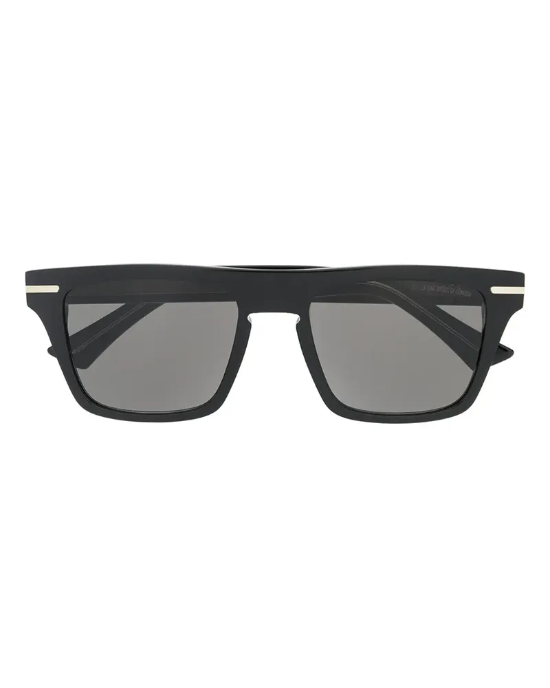 Cutler and Gross Eckige '1375-01' Sonnenbrille - Schwarz Schwarz