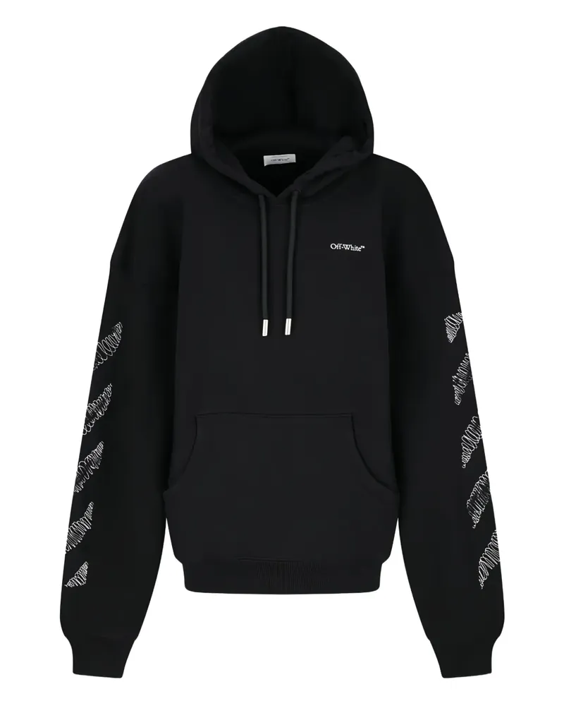 OFF-WHITE Scribble hoodie - Schwarz Schwarz