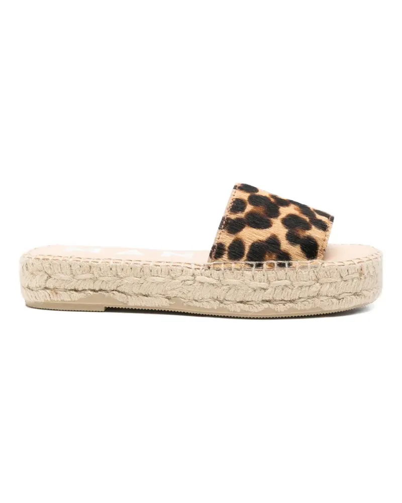 Manebí leopard-print espadrilles - Nude Nude