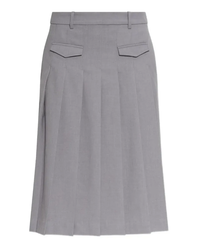 MUNTHE Vironicae pleated midi skirt - Grau Grau