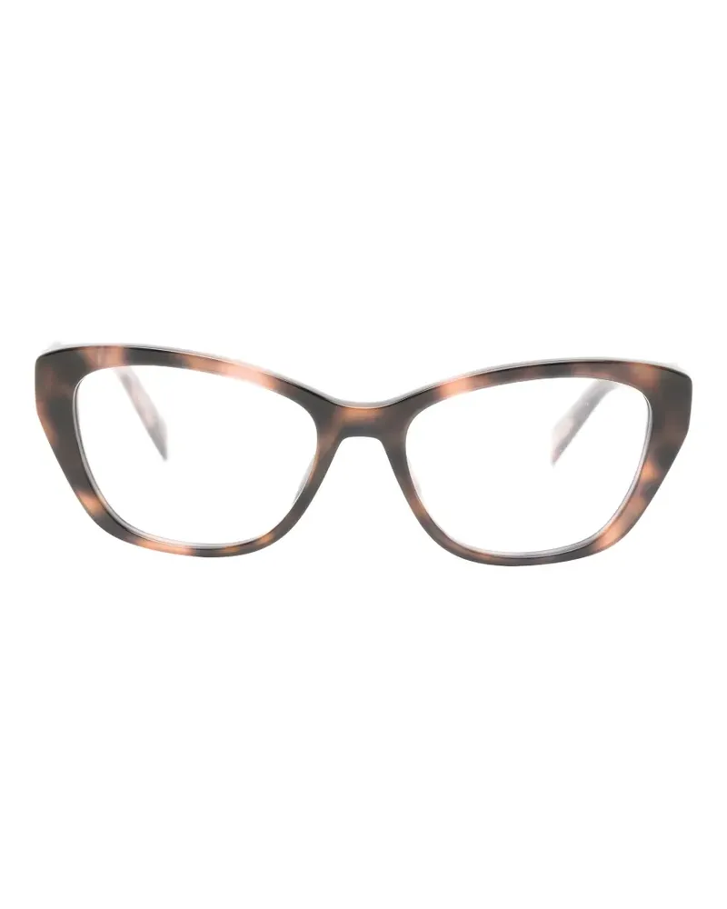 Prada Cat-Eye-Brille in Schildpattoptik - Braun Braun