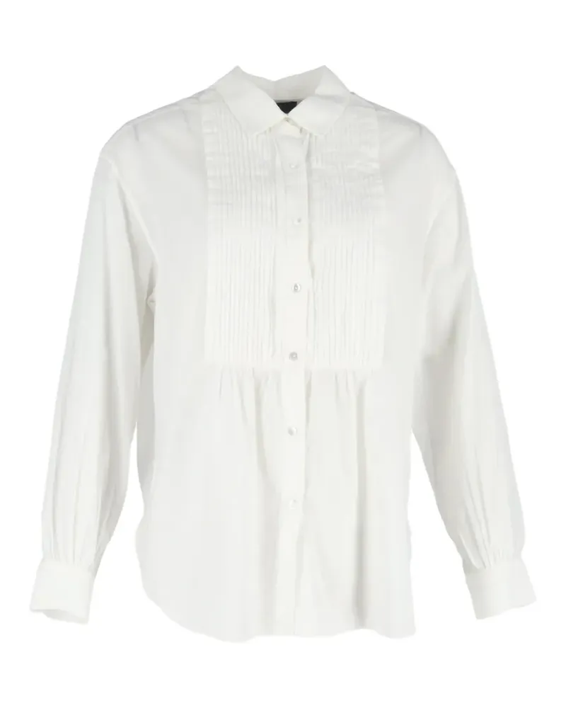 Nili Lotan Bluse mit Falten - Weiß Weiß