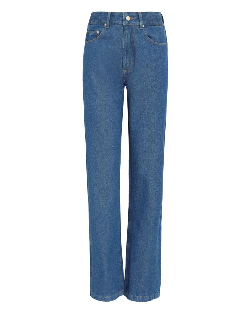 Amapô Jeans mit Logo-Patch - Blau Blau
