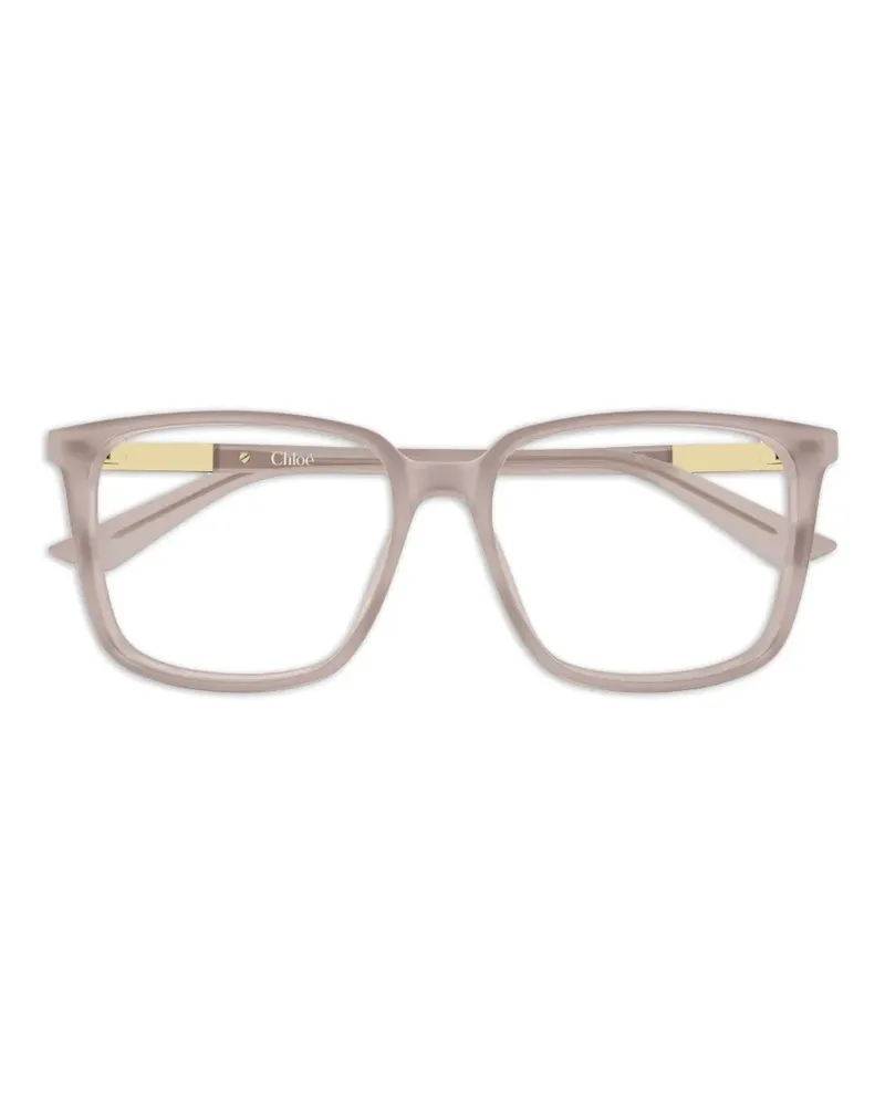 Chloé square-frame glasses - Nude Nude