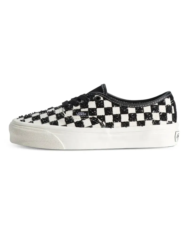 Vans Authentic Sneakers mit Schachbrettmuster - Schwarz Schwarz