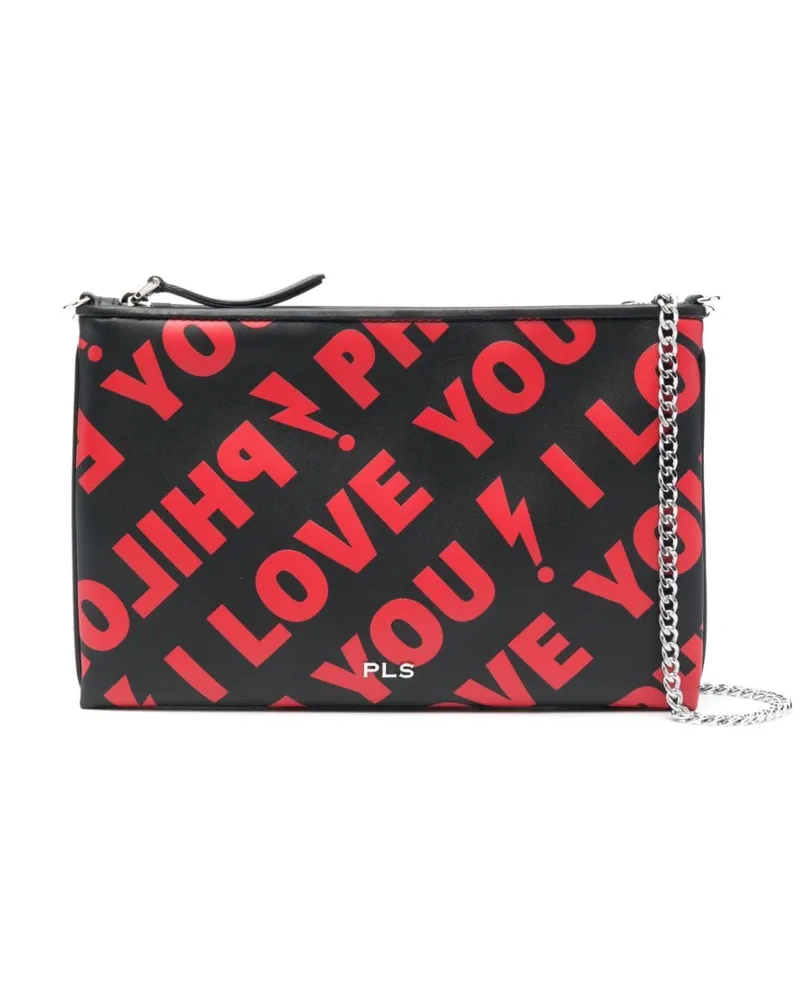 Philosophy Di Lorenzo Serafini I Love You Umhängetasche - Schwarz Schwarz