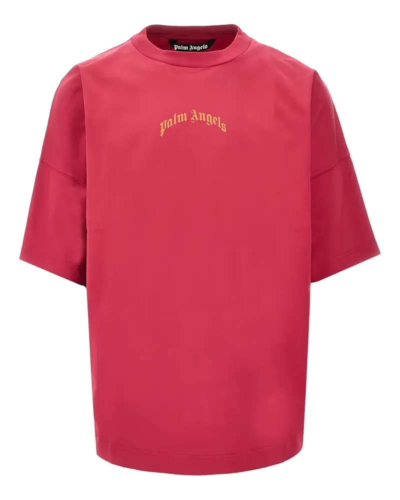 Palm Angels T-Shirt mit Logo-Print - Rosa Rosa