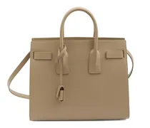 Kleiner Sac de Jour Tote Bag mit geprägten Griffen - Nude