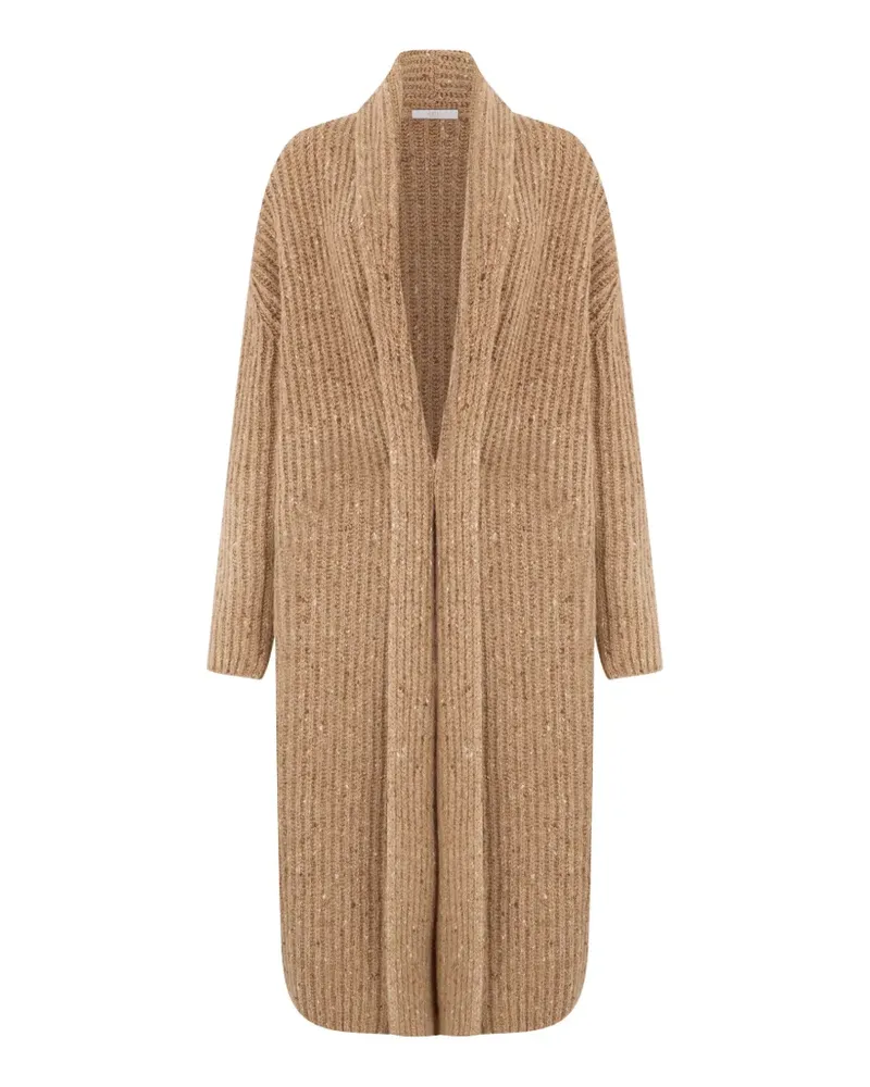 Fedeli Gerippter Cardigan aus Kaschmir - Braun Braun