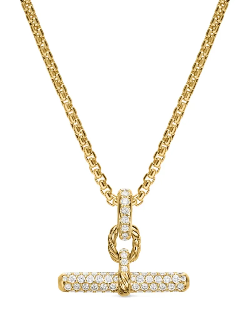 David Yurman 18kt DY Madison® Goldhalskette mit Diamant Gold