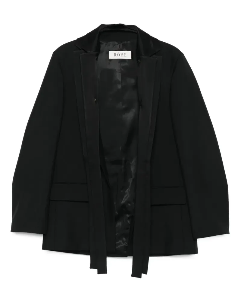Róhe Jacke mit Schalkragen - Schwarz Schwarz