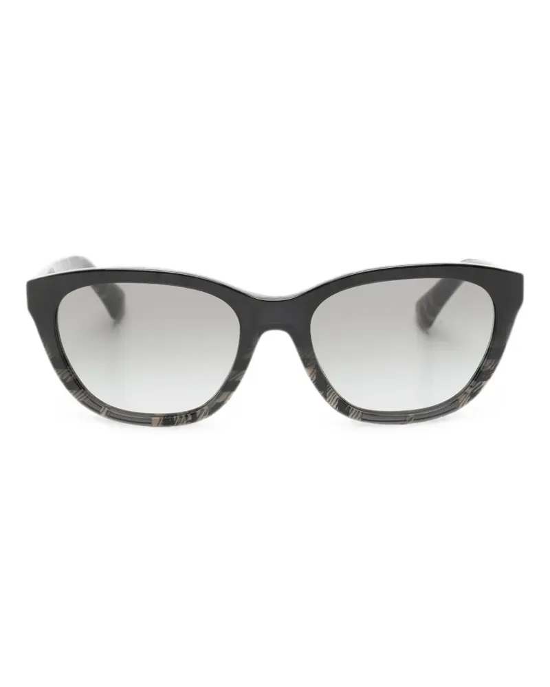 Burberry Check-pattern sunglasses - Grau Grau