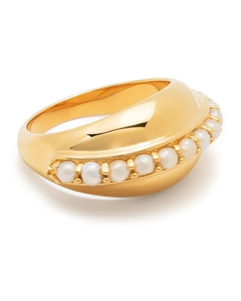 Missoma Dome Perlenring - Gold Gold