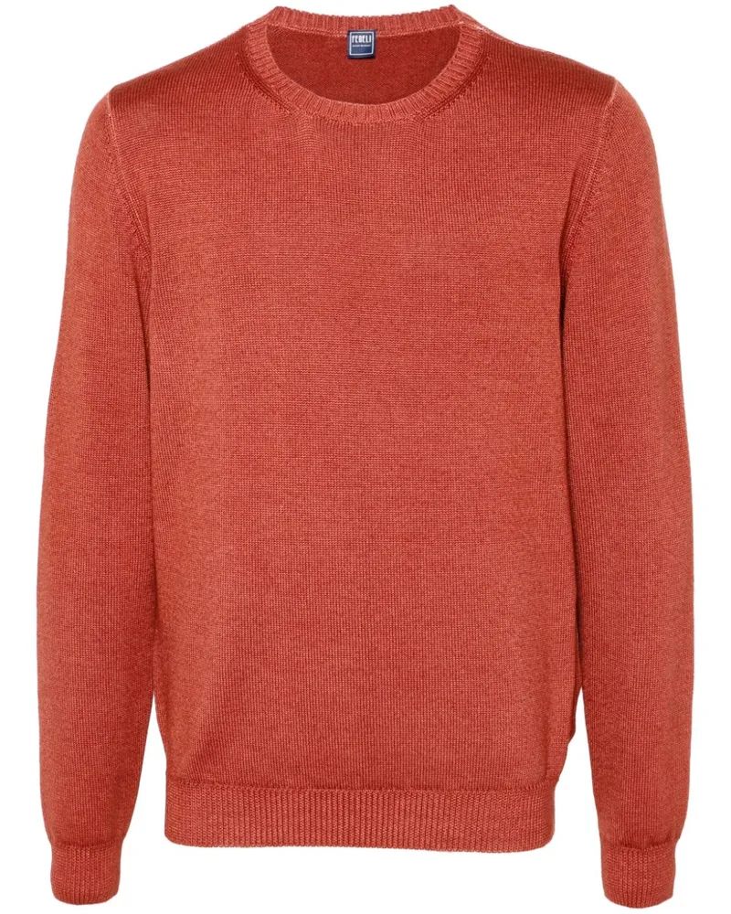 Fedeli Pullover aus Merinowolle - Rot Rot