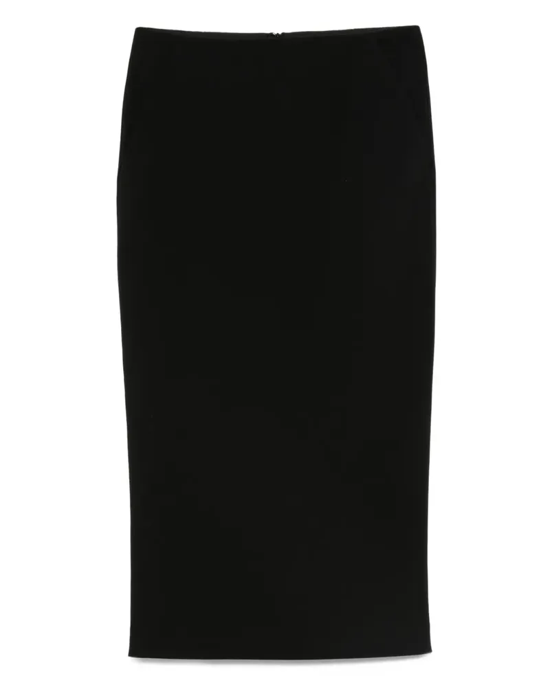 Giorgio Armani Rock aus Wolle - Schwarz Schwarz