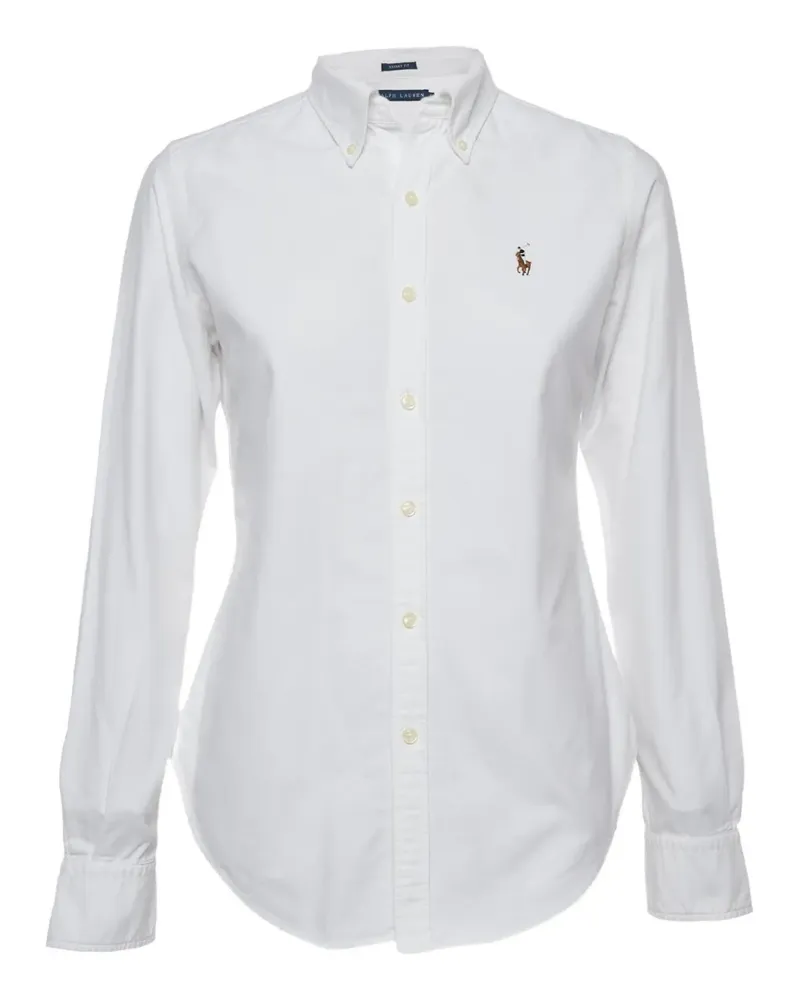 Ralph Lauren Hemd mit Logo-Stickerei - Weiß Weiß