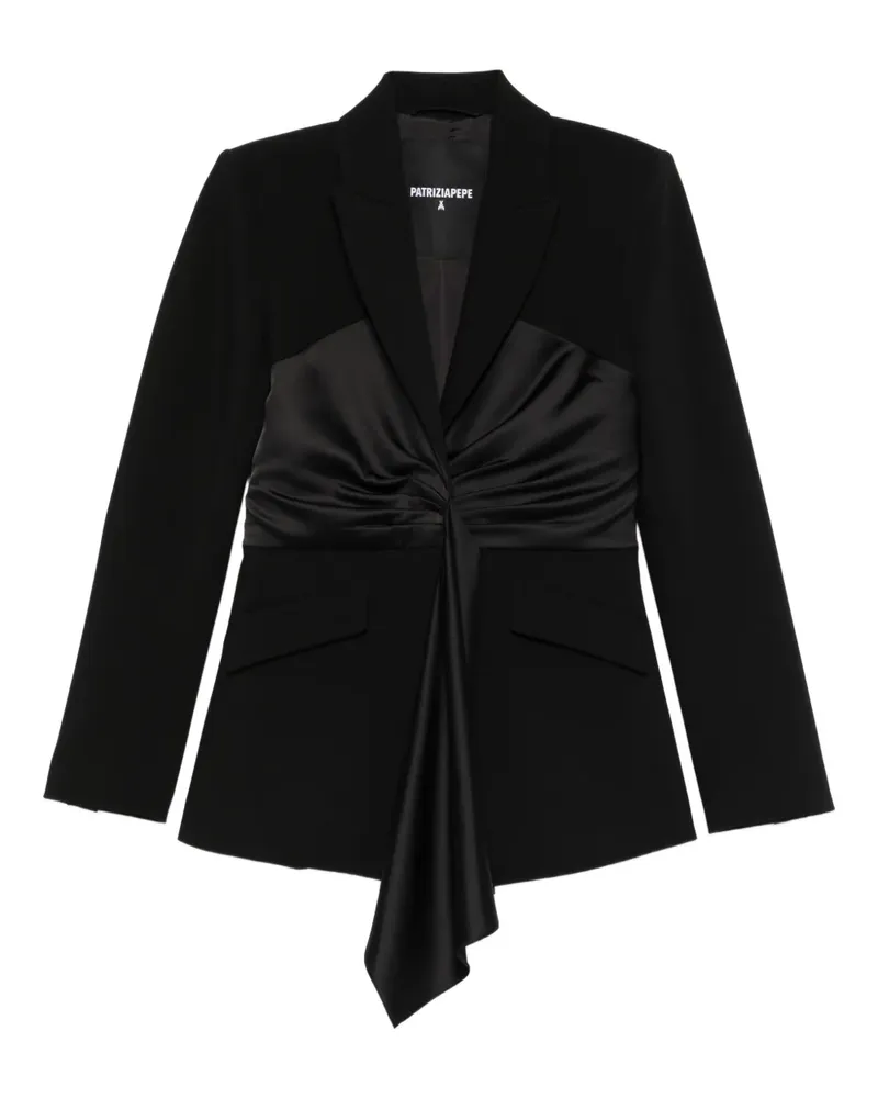 Patrizia Pepe Drapierter Blazer - Schwarz Schwarz