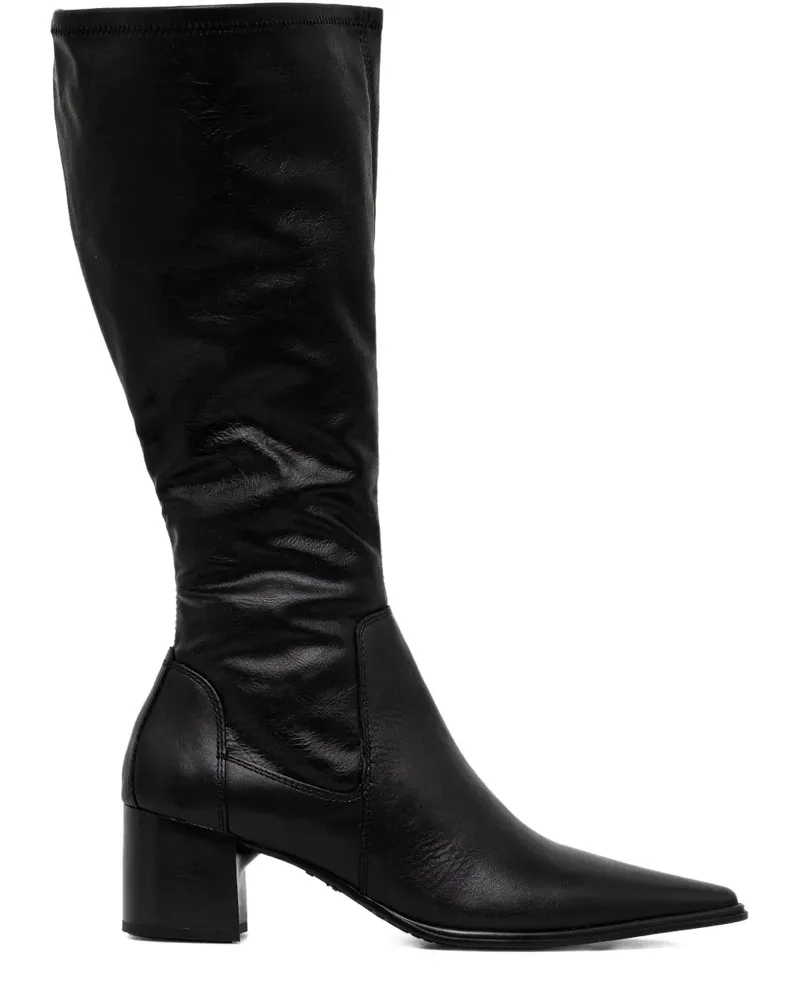 Vagabond pointed-toe knee-high boots - Schwarz Schwarz