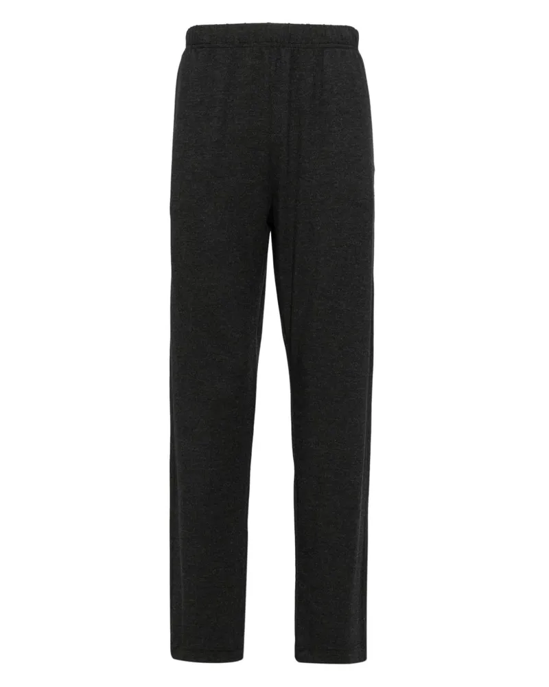 Emporio Armani Jogginghose mit Logo-Stickerei - Schwarz Schwarz