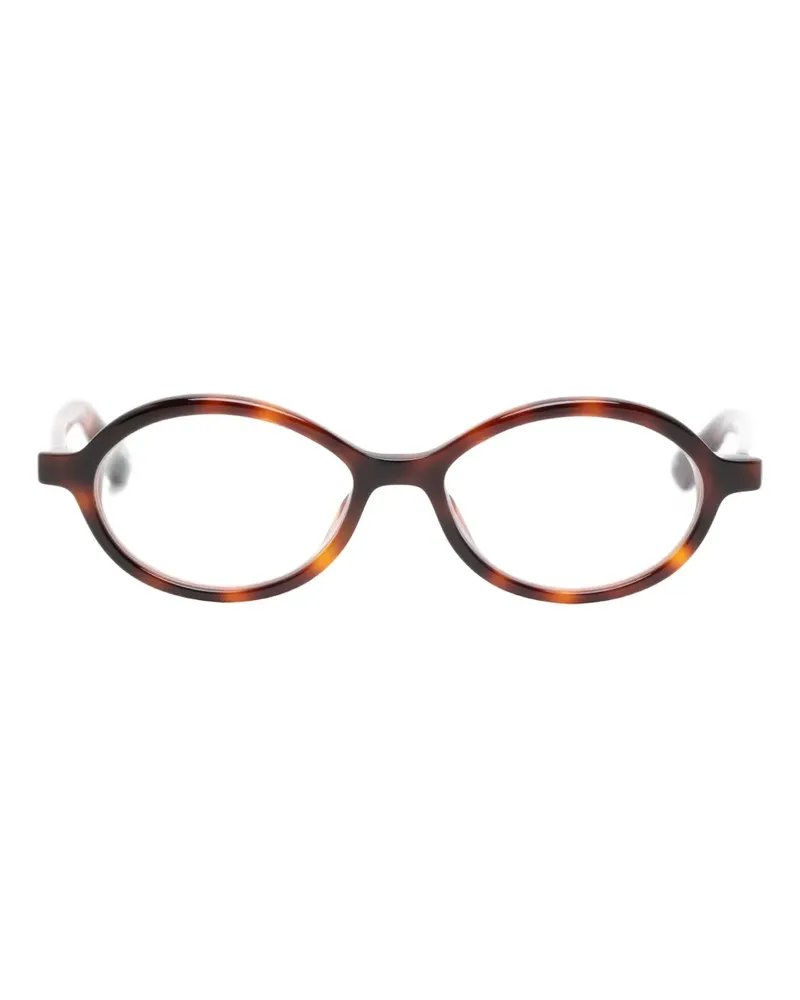 Jacquemus Pablo oval-frame glasses - Braun Braun
