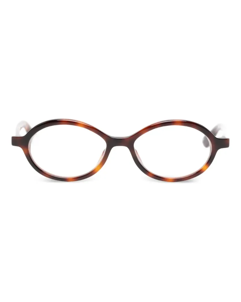 Jacquemus Pablo Brille mit ovalem Gestell - Braun Braun