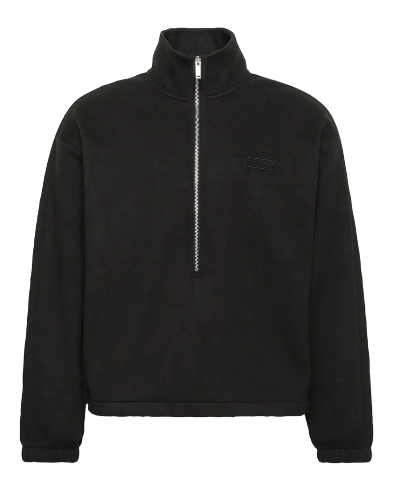 Calvin Klein Sweatshirt mit Reißverschluss - Schwarz Schwarz