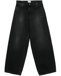 Haikure Jeans mit weitem Bein Schwarz