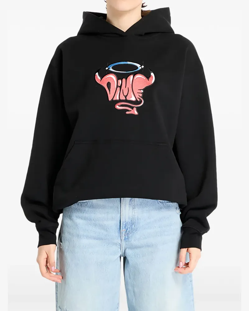 Dime Hoodie mit Logo-Stickerei - Schwarz Schwarz