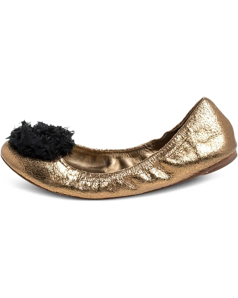 Tory Burch Ballerinas in Rissoptik - Gold Gold