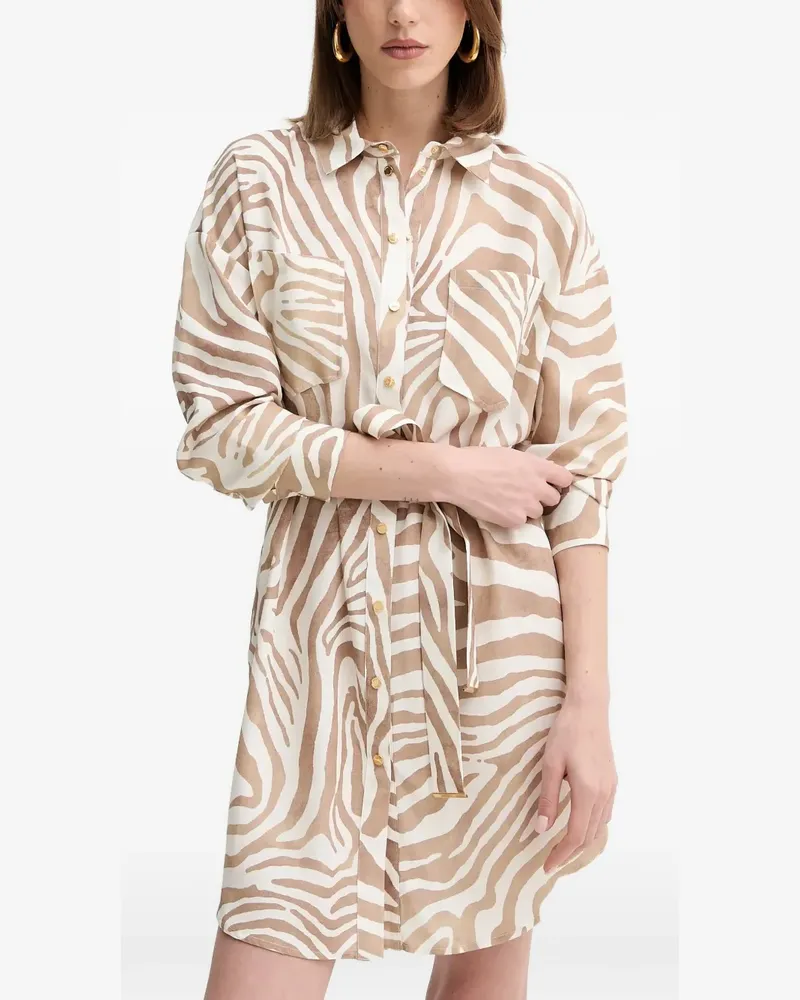 MARCIANO Los Angeles Minikleid mit Animal-Print - Nude Nude