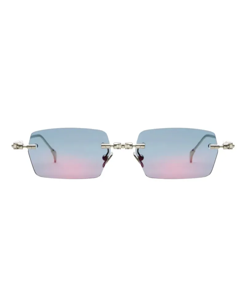 KUBORAUM geometric-frame sunglasses - Blau Blau