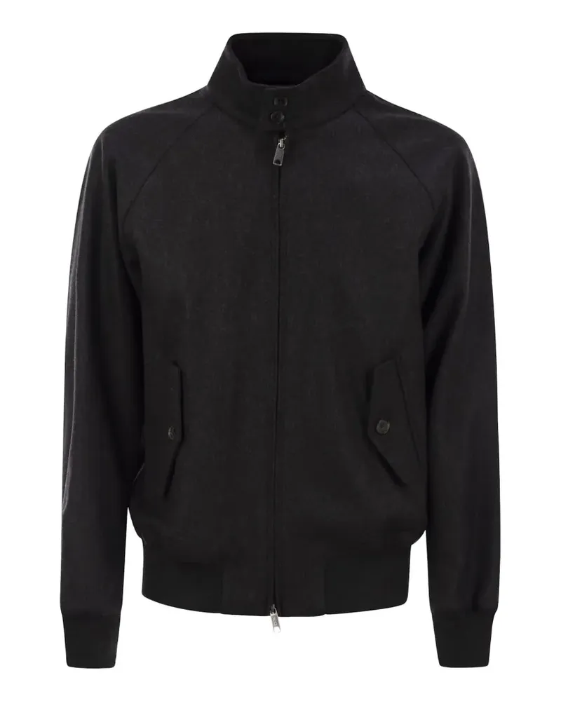 Baracuta G9 Melton zip bomber jacket - Grau Grau