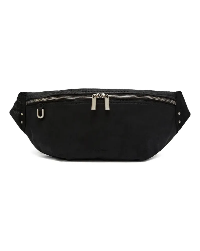 Rick Owens zip detailing small belt bag - Schwarz Schwarz
