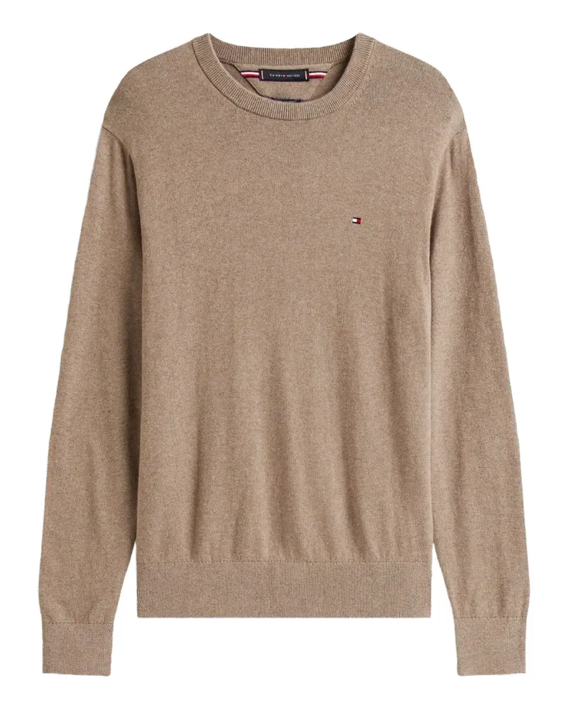 Tommy Hilfiger Pullover mit rundem Ausschnitt - Nude Nude