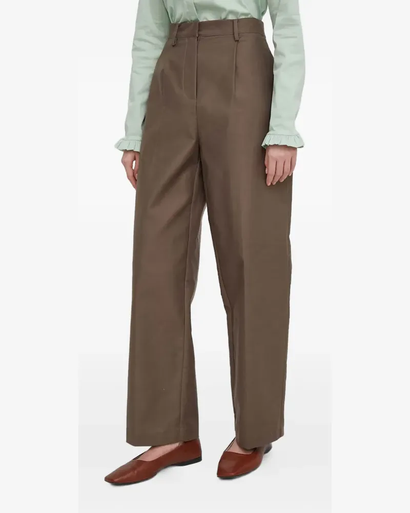 DKNY Plissierte Hose - Braun Braun