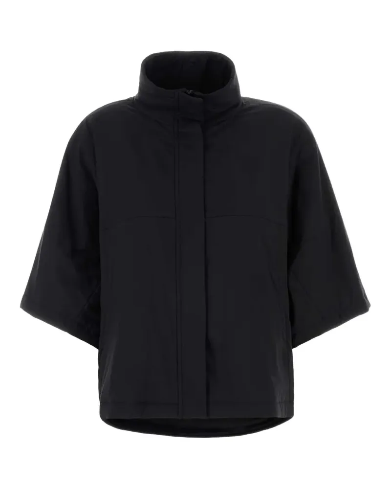 Herno high-neck short-sleeve jacket - Schwarz Schwarz