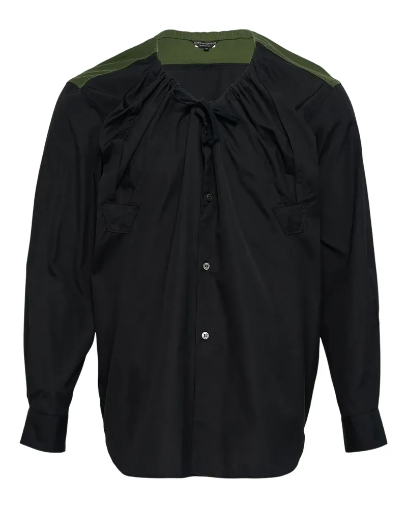 Comme des Garçons Hemd mit Schleifenkragen - Schwarz Schwarz