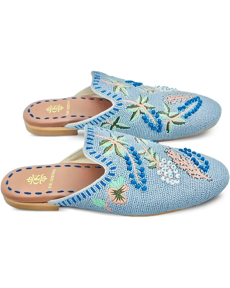 DE SIENA Sneakers mit Perlen - Blau Blau