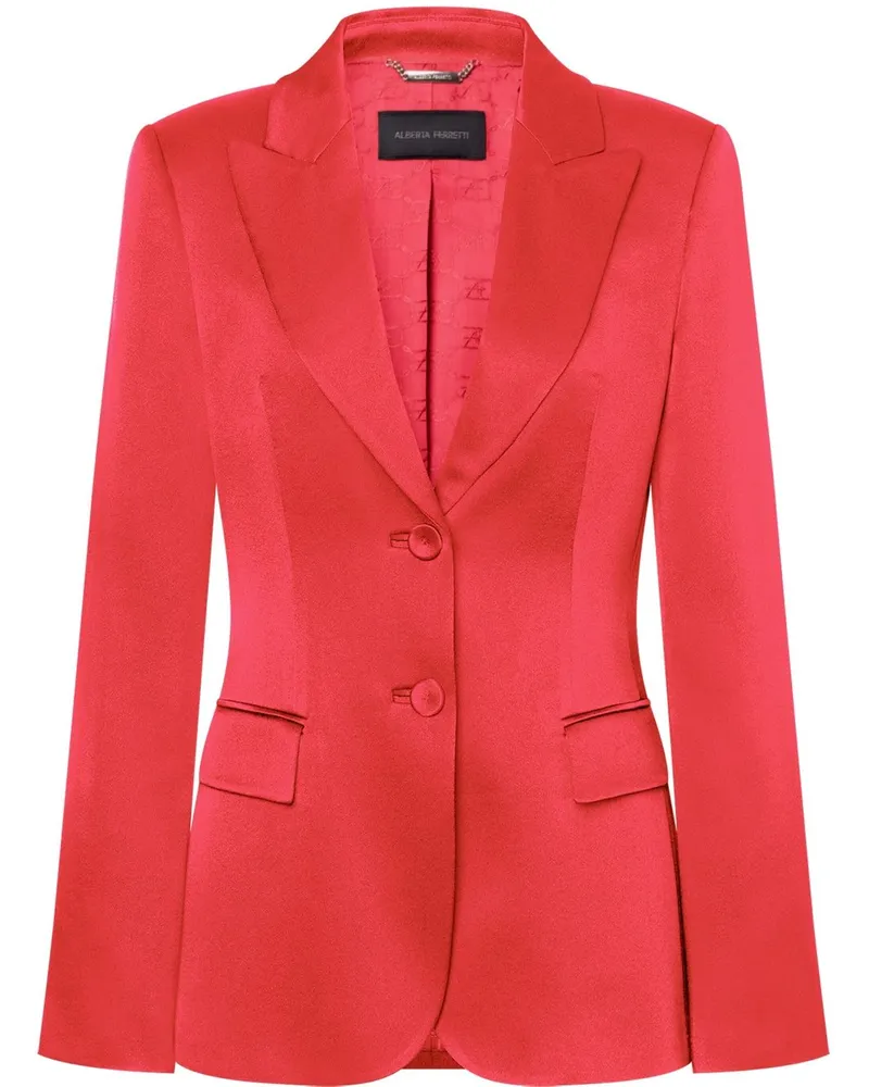 Alberta Ferretti Sakko aus Satin - Rot Rot