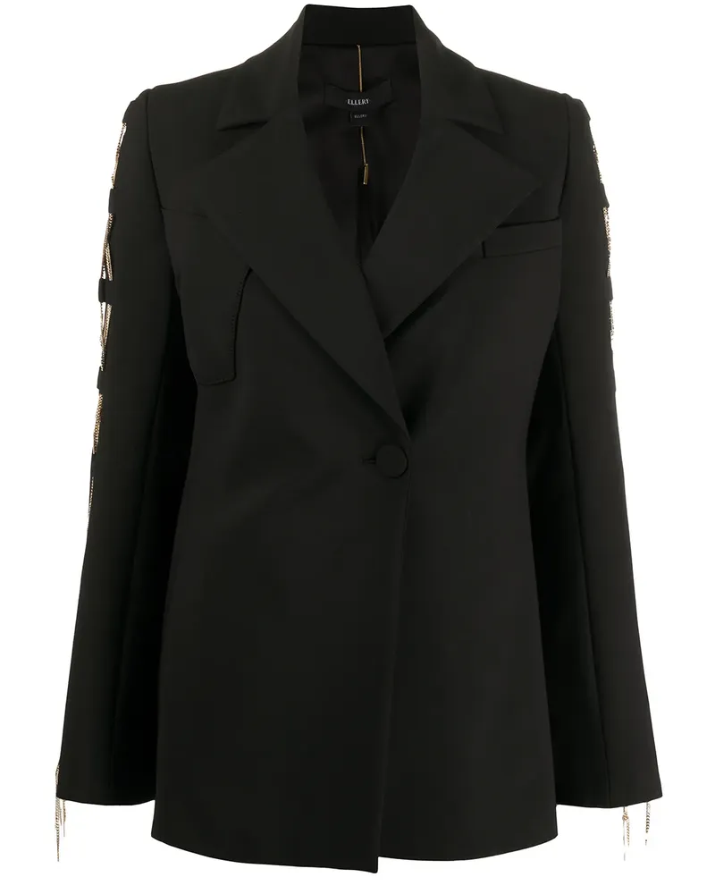 ELLERY Mantel mit Kettendetail - Schwarz Schwarz