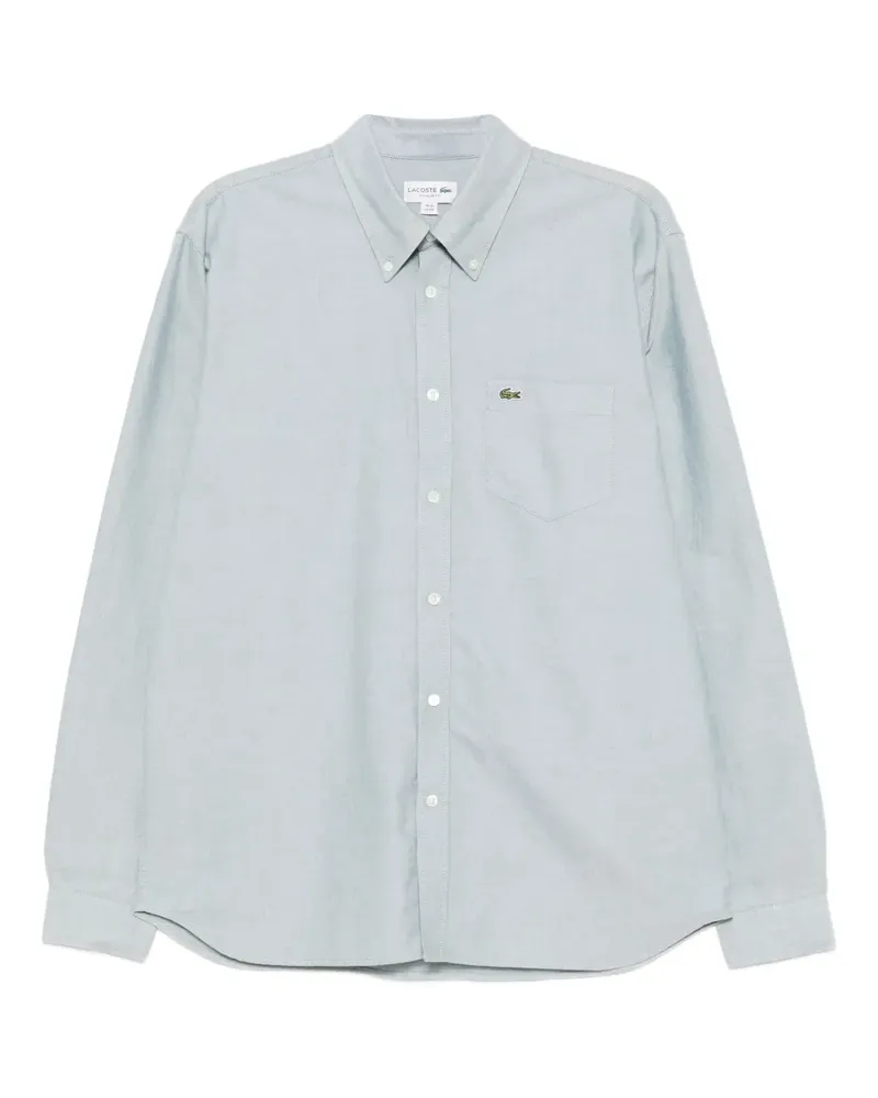 Lacoste Hemd mit Logo-Stickerei - Grün Grün